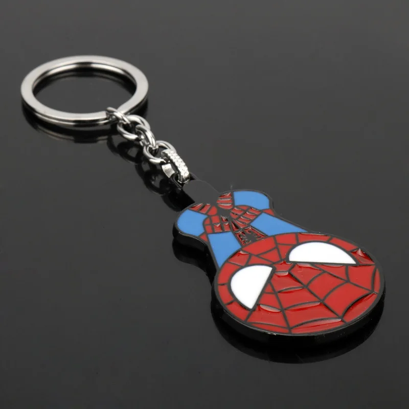 Фото Модный металлический брелок для ключей Marvel Avengers Spiderman, подвеска для сумки, креативный держатель для ключей, подарок на день рождения, аксессуар для мужчин и женщин №3