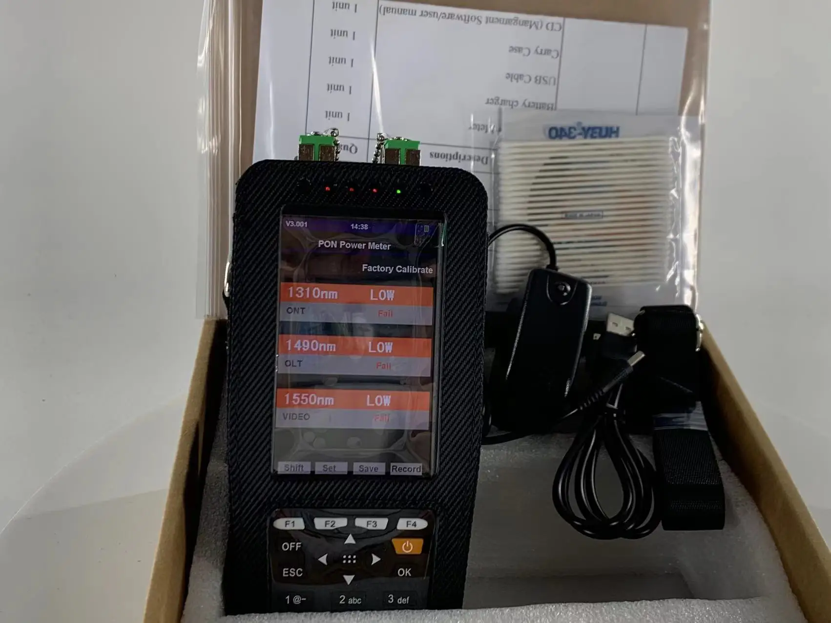 TM70B PON Power Meter Pon Test Instrument PON Network Construction and Maintenance