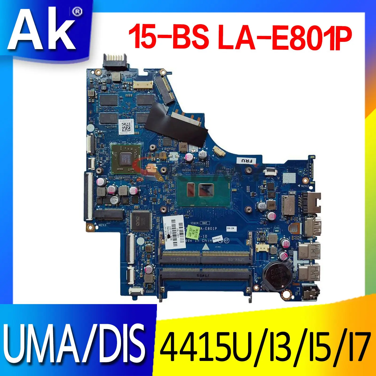 

Материнская плата для ноутбука HP 250 G6 15-BS с параметрами 4415U