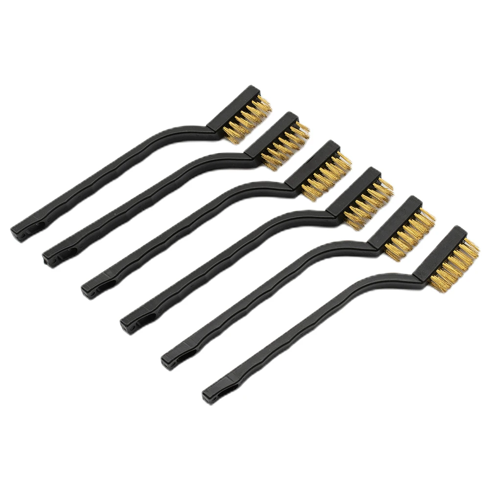 

Rust Wire Brush Mini Stainless Steel Cleaning 170mm 17cm Accessories Black Derusting Slag Wheels Multi-function