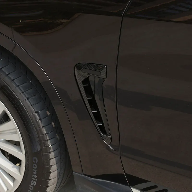 Для BMW X5 F15 X5M F85 2014-2018 Xdrive логотип M Логотип ABS серебристый/черный автомобиль акула жаберная сторона крыло вентиляционные стикеры автомобильные аксессуары