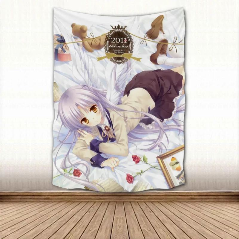 

Tachibana Kanade Angel Beats! Гобелен, домашние декоративные гобелены, пляжное полотенце, коврик для йоги, одеяло, скатерть, настенный гобелен 0617