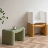 nordic modern plastic shoes change chair side table ins decorative vanity chair coffee and tea table stepping stool