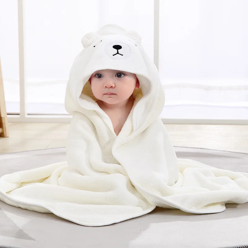 

New Born Wrap Blanket Baby Soft Warm Baby Cloak Blanket Children Bath Towel Infant Swaddle Coral Fleece Blanket