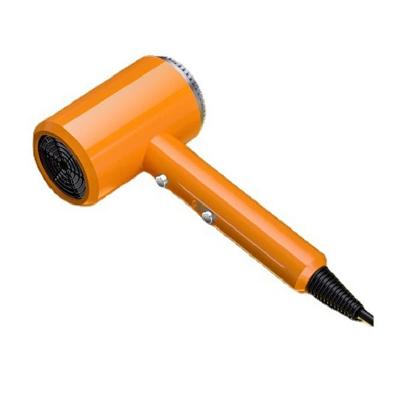 

Hair Care Mini Hairdryers Blow Thermostatic Strong Blow Dryer Household For Home Travel US Plug Orange