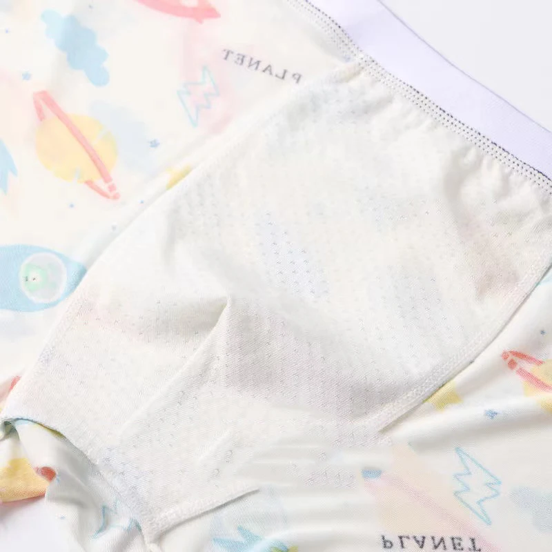 8pcs/Lot Ice Silk Men'S Underwear Spring And Summer Antibacterial Boxershorts Breathable Thin Section Without Trace Panties Male