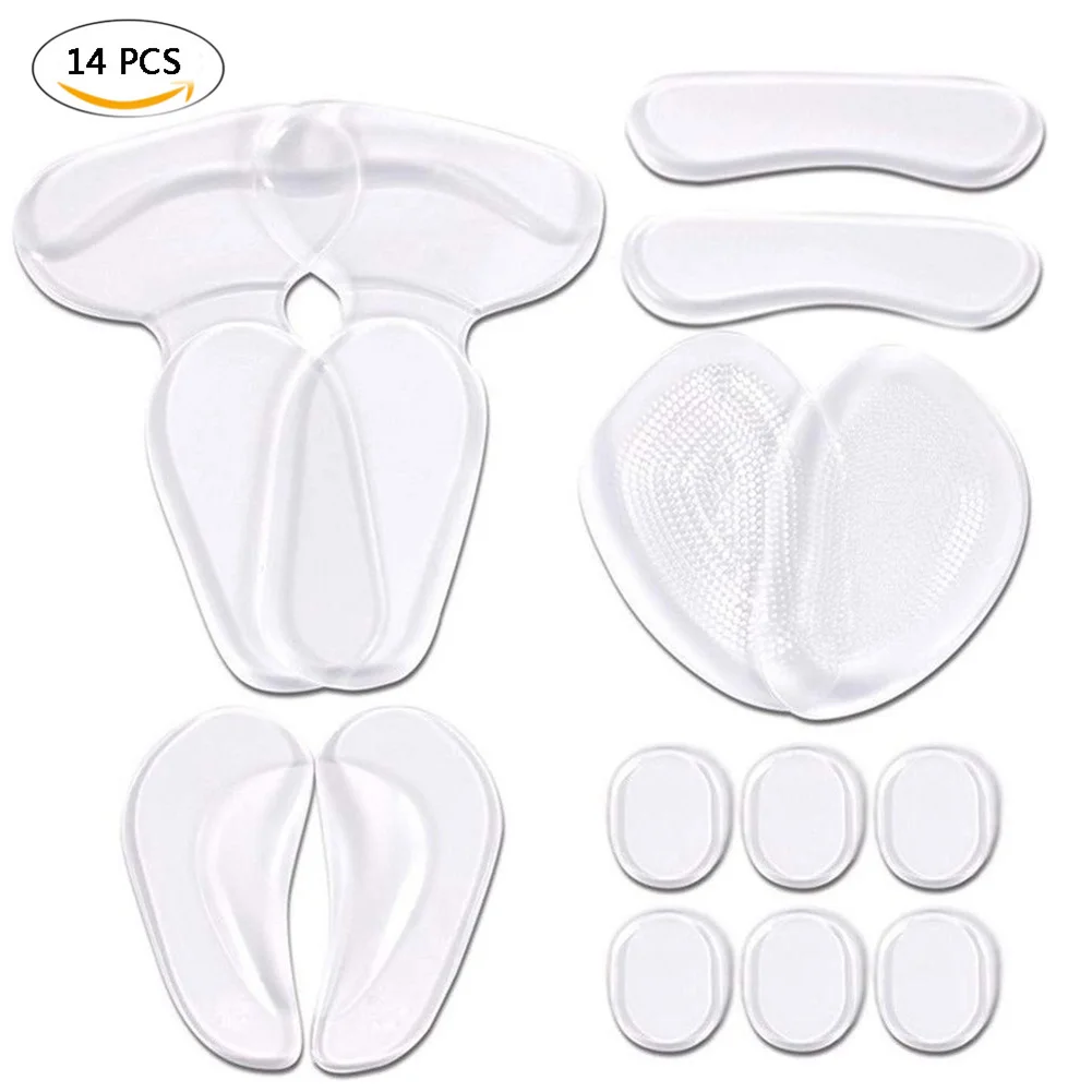 

Non Slip Anti Wear Foot Patch Front Palm Rest Set Cushion Insole Pad Anti-Slip Foot Protection Silicone Gel Forefoot Insole