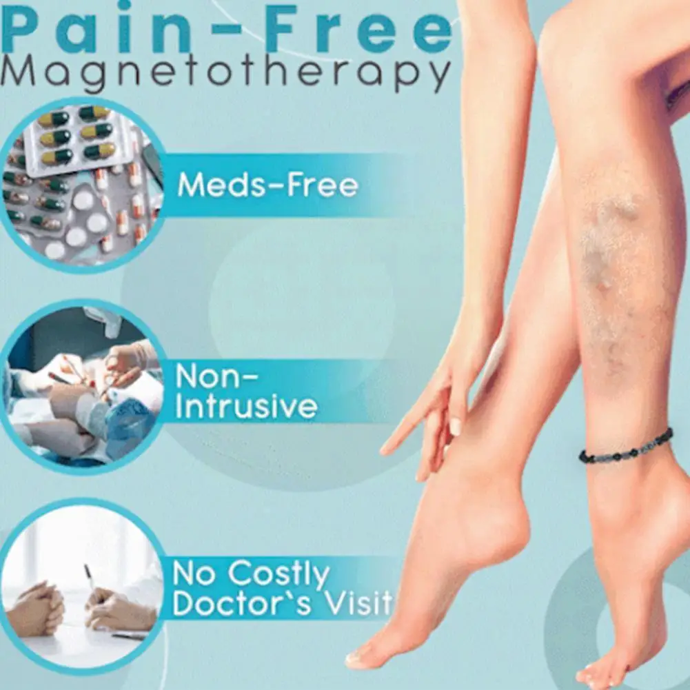 

23.5cm Magnet Anklet Anti-varicose Vein And Swelling Anklet Magnetic O4q9
