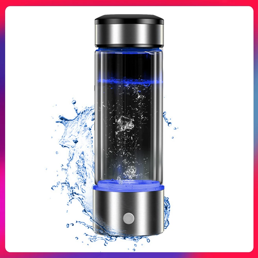 

430ml Portable Hydrogen Generator Water Cup Water Filter Ionizer Maker Hydrogen-Rich Antioxidants ORP Hydrogen Water Bottle