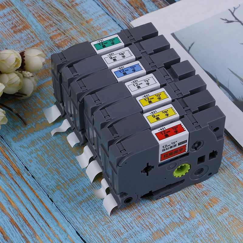 Лента для этикеток TZ-231 PT-E100B D210 12 мм 9 принтеров Brother P-touch