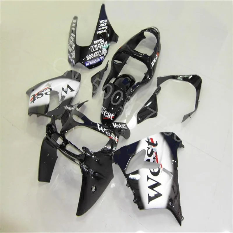 

Новинка обтекатель для KAWASAKI NINJA ZX9 R ZX900 ZX 9R 00-01 ZX 9 R 900CC ZX9R 00 01 ZX-9R 2000 2001 черный белый Западный корпус