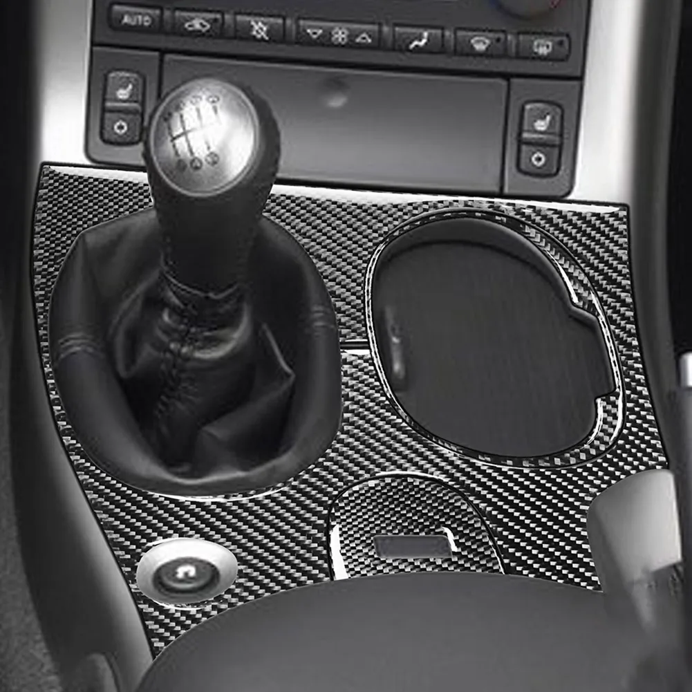 

Brand New Shift Console Panel Trim Decor 3PCS Accessories Carbon Fiber