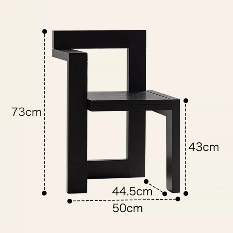 Деревянный обеденный стул из аллотипа современный простой дизайн для гостиной