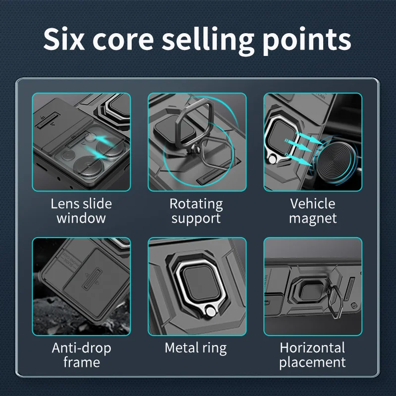 Чехол для Xiaomi Redmi Note 13 Pro 4G противоударный чехол с подставкой магнитные