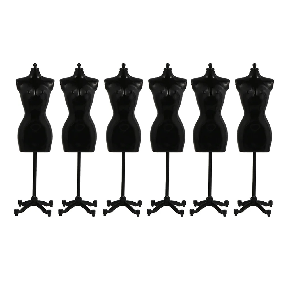 

6 Pcs Doll Dress Stands Mini Clothing Display Stands Mannequin Display Models