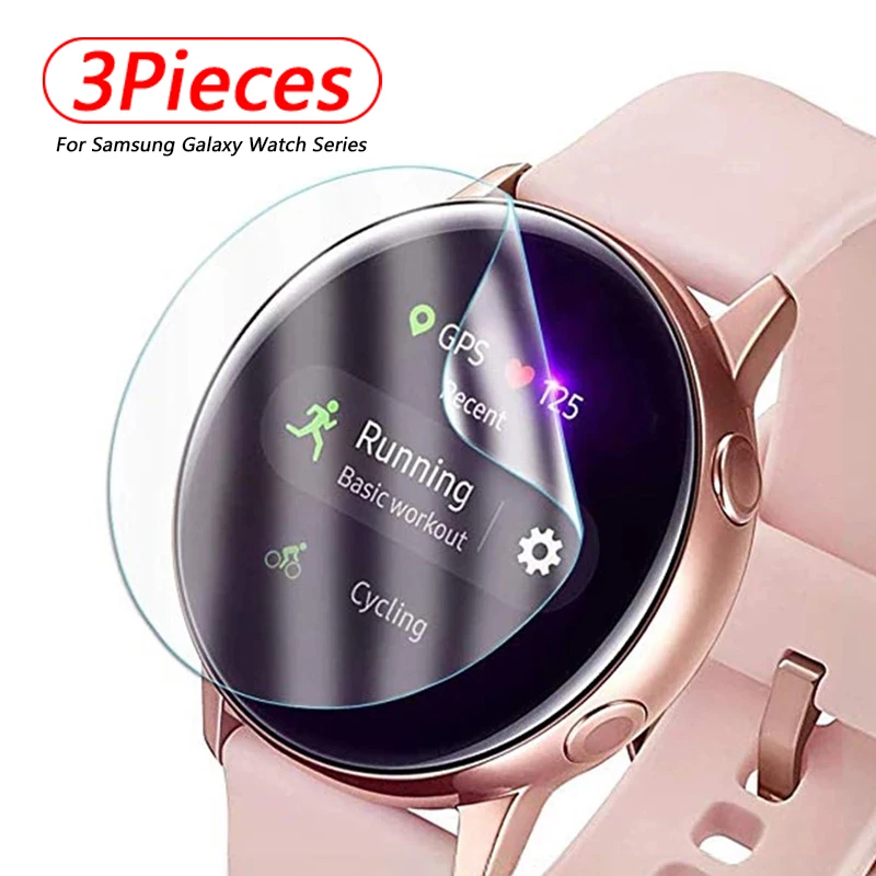 

3Pcs Hydrogel Protective Film For Samsung Galaxy Watch 3 41mm 42mm 45mm 46mm Geat Sport S2 S3 For Galaxy Watch Acitve 2 40/44mm