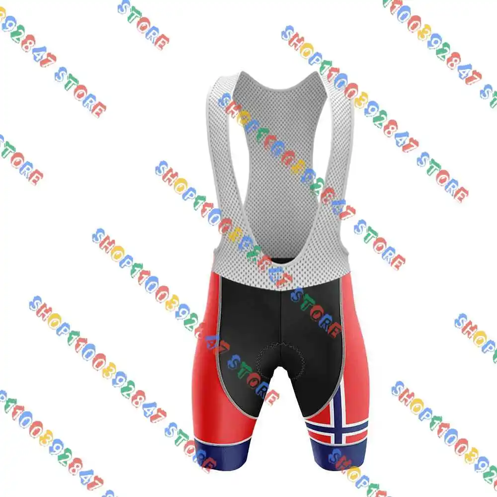 Комплект одежды для велоспорта из джерси с флагом норвегии комплект шортами и