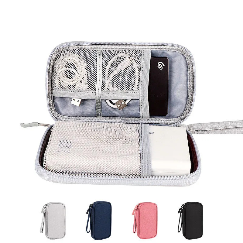 

Oxford Portable Travel USB Cable Gadget Organizer Storage Bag Electronic Accessories Supplies Case Power Bank Hard Drive Digital