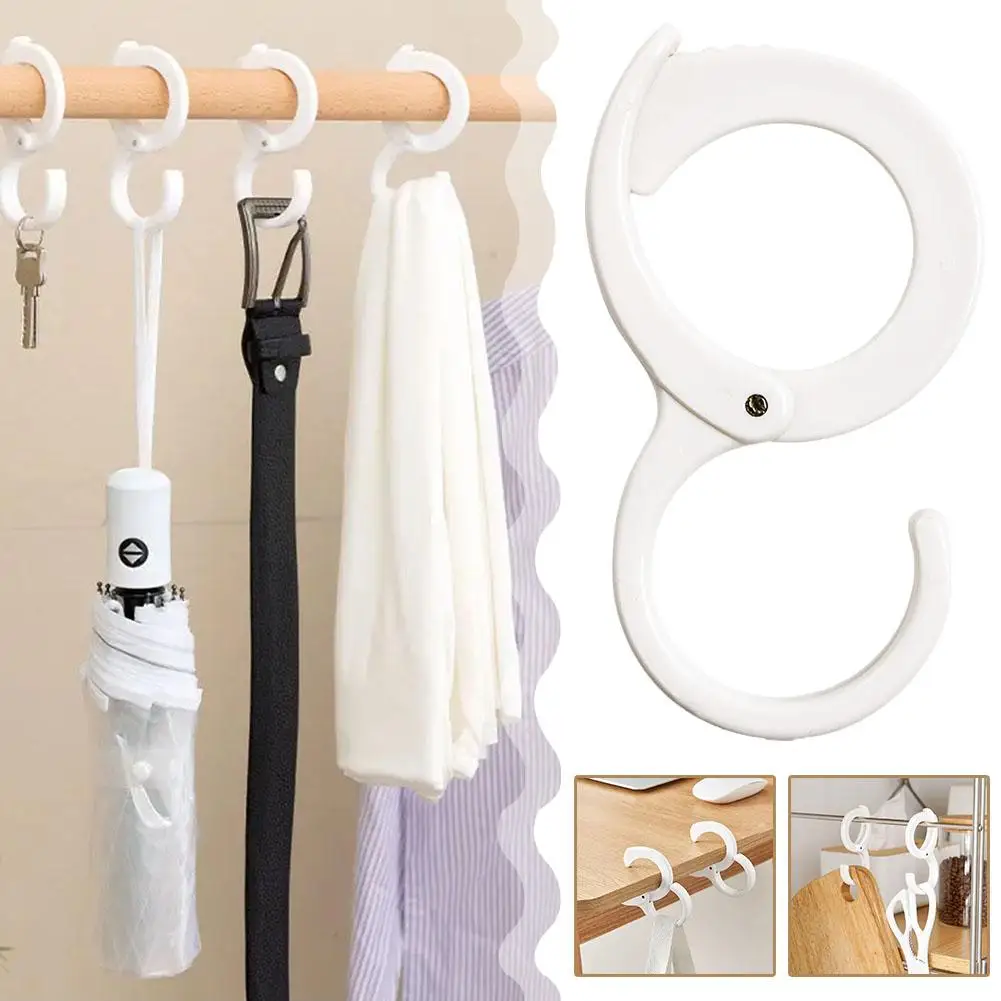 

Multifunctional S-shaped Hook Hanging Clamp Bathroom Punching Portable Bathroom Buckle Bathroom Adjustable No S7S4