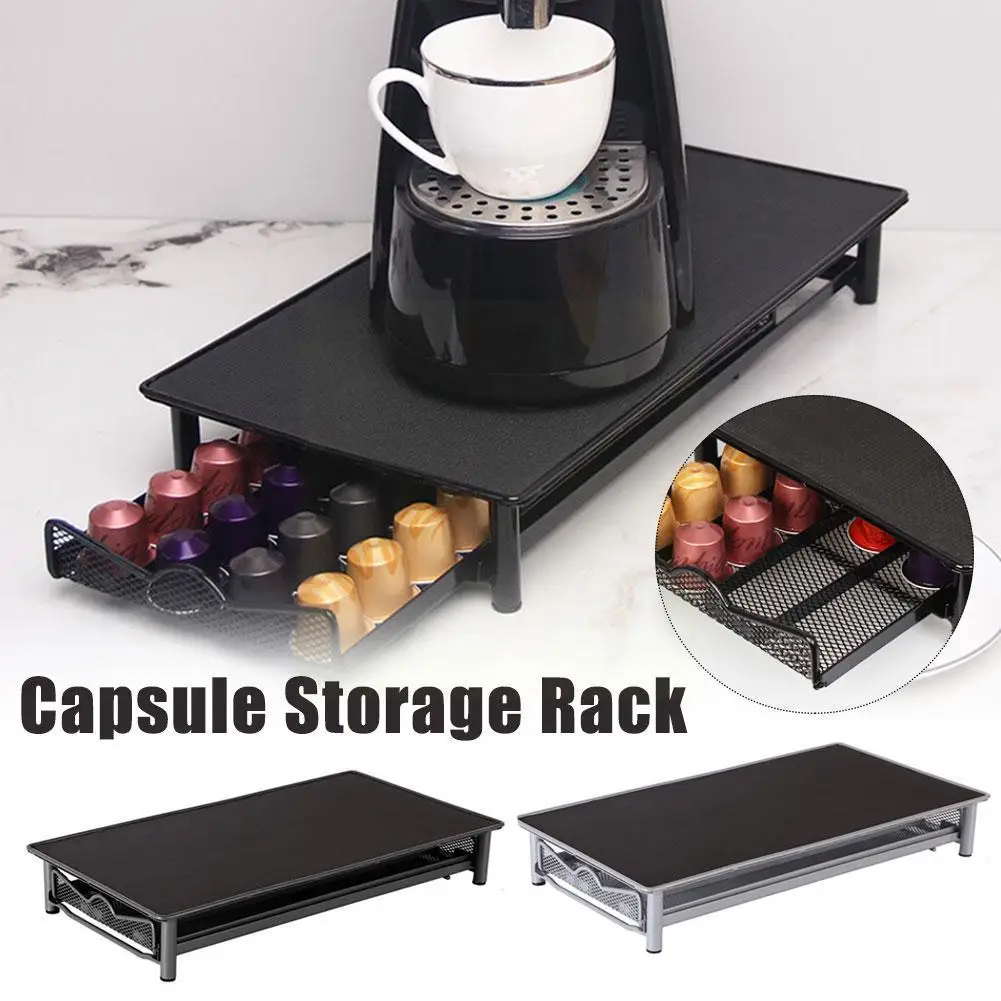 

Coffee Capsule Box Drawer Holder Coffee Pod Storage Nespresso Gusto Frame Dolce Rack Stand Coffee Capsule Machine Organizat J3X2