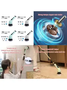 Electric Spin Scrubber Cordless Cleaning Brush Scrubber for Bathtub Grout  N0PF - AliExpress