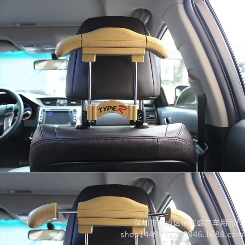 

Car Seat Headrest Clothes Rack Retractable Coat Hanger Suit Trousers Organizer Auto Clothing Hanging Holder Bags Jackets Hook