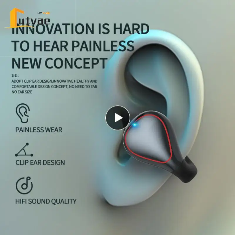 

1200mah Charging Box Voice Assistant Tws Headphone Wireless Earphone Touch Button 5.0 Headset Sport Earbuds Clip-ear