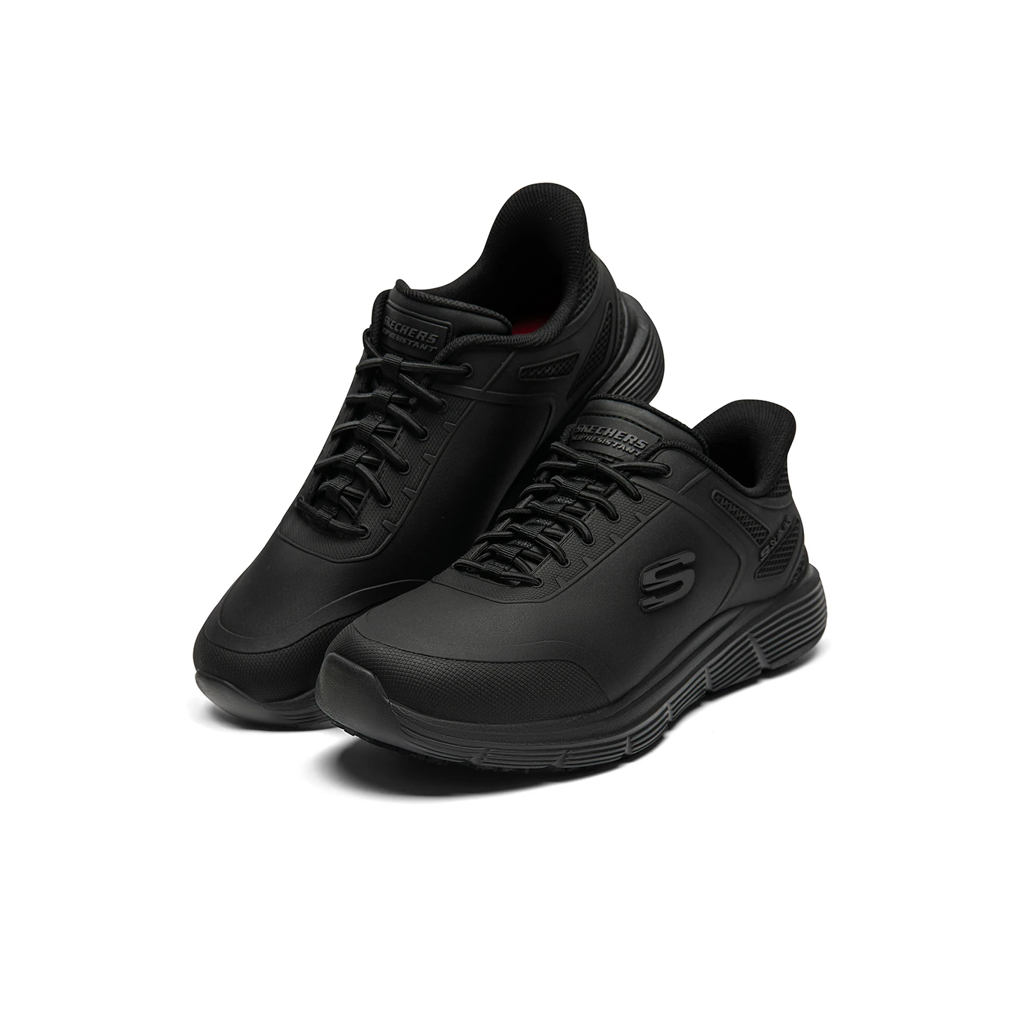 Фото Мужские классические кожаные туфли Skechers: мягкая подошва, нескользящие, дышащие, низкие, повседневные, деловые, лоферы, классические мужские туфли №5