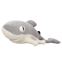 giant shark plush toy soft stuffed speelgoed animal reading pillow for birthday gifts cushion doll gift for children