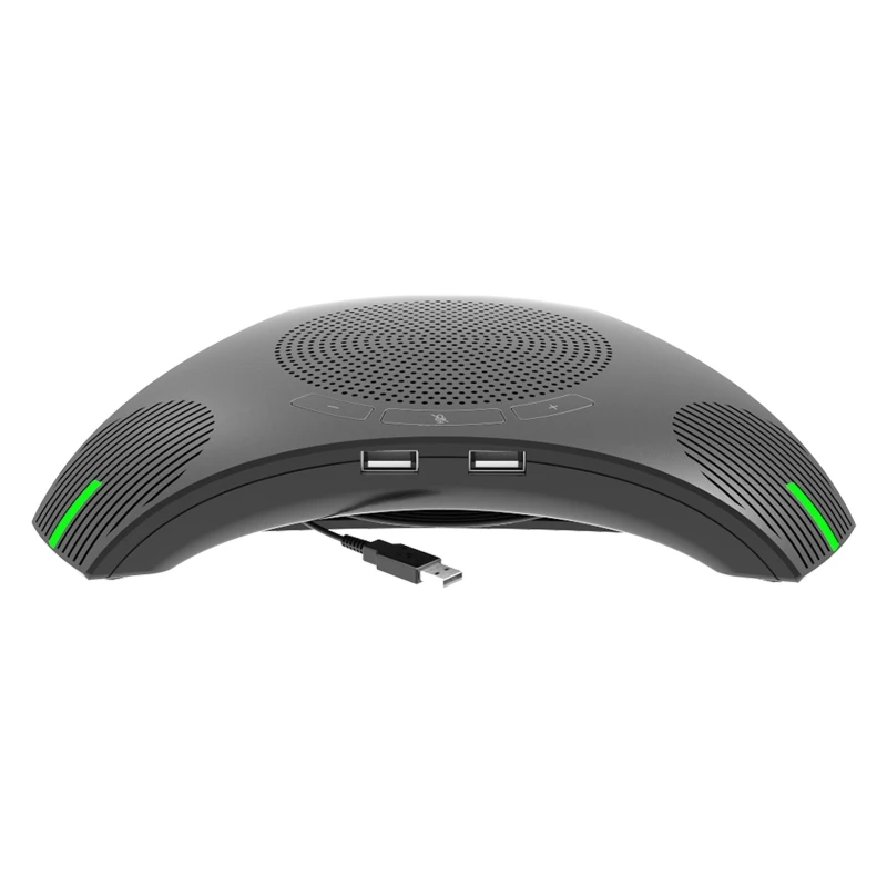 

G95 Mini USB Desktop Computer Conference Omnidirectional Microphone Mic Speaker Speakerphone for Business Video Meet