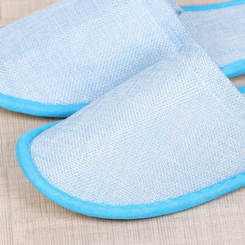 1 Pair Simple Home Slipper Men Women Travel Spa Portable Folding Disposable Slipper House Home Guest Indoor Slippers Big Size