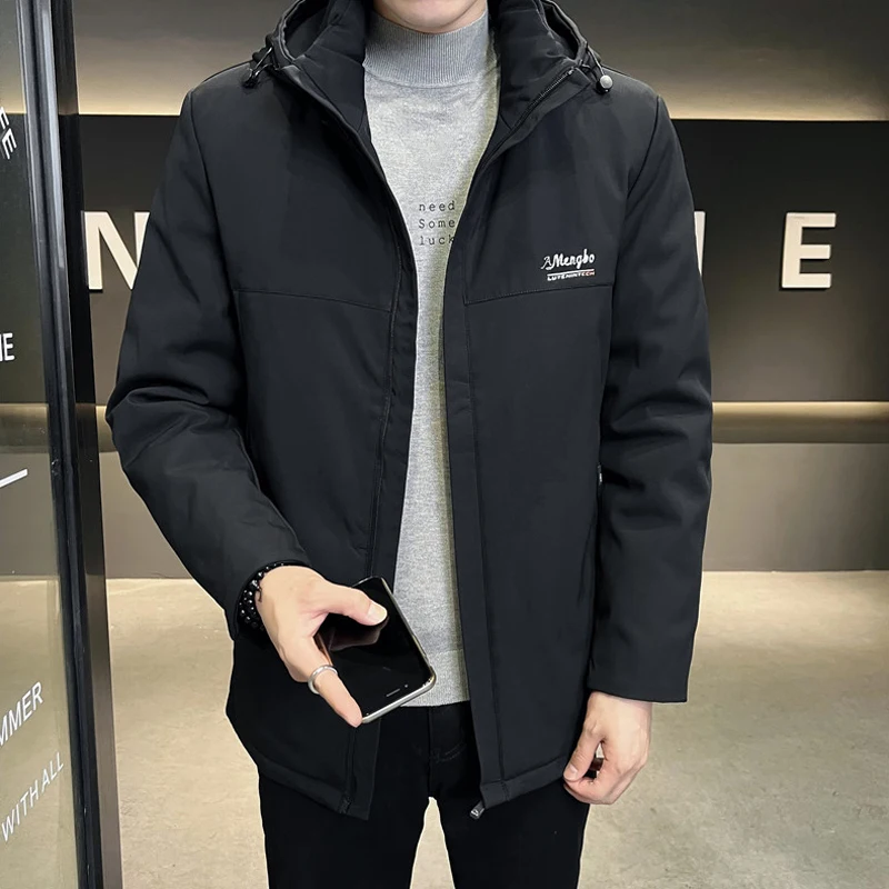 Winter Coat Men's Down Jacket Outdoor Thickened Warm White Duck Down Down Jacket Fashion Casual Warm Jacket 90% White Duck Down