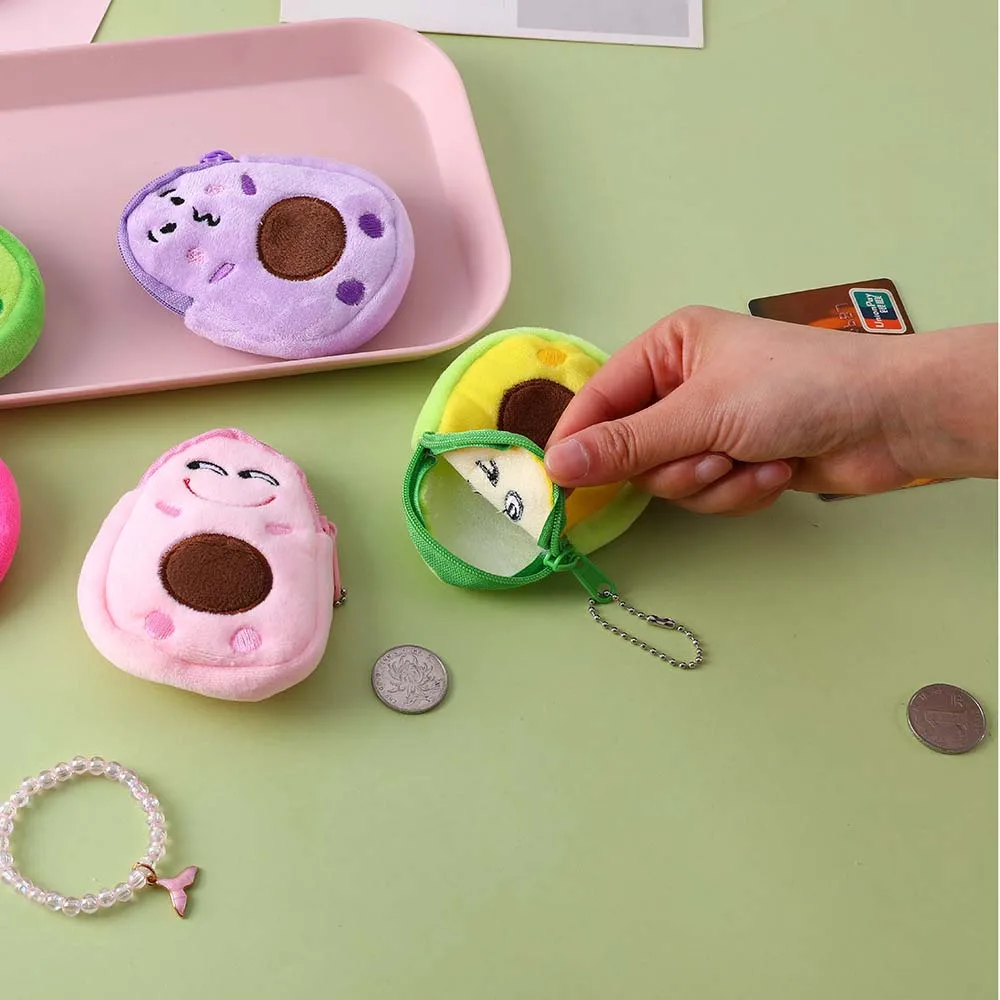 Мини-кавайный мультяшный чехол для денег девочек детский плюшевый кошелек с