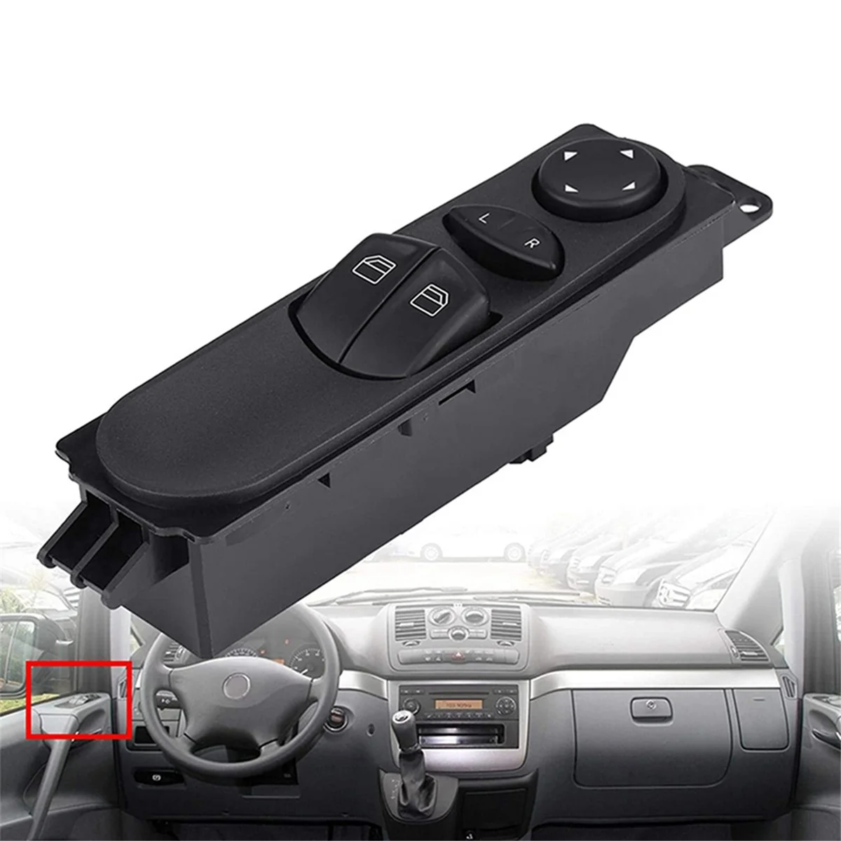 A6395450913 Главная панель переключателя стеклоподъемника автомобиля для Mercedes Benz W639 Φ