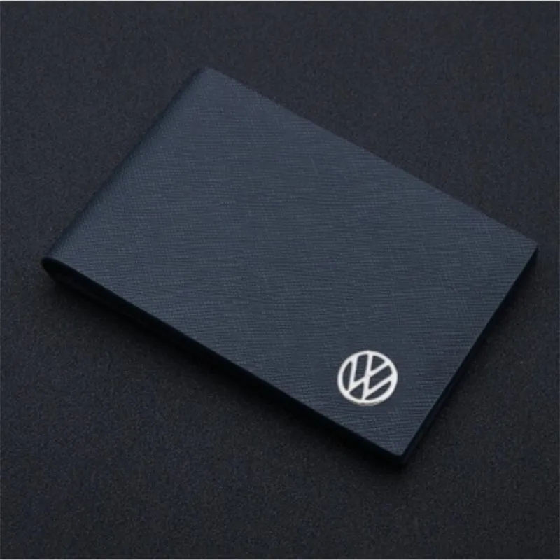 Car Driver's License Leather Passport Cover For Volkswagen Langyi Credit Id Card Holder Tarjetero Porte Monnaie Femme For Vw Car