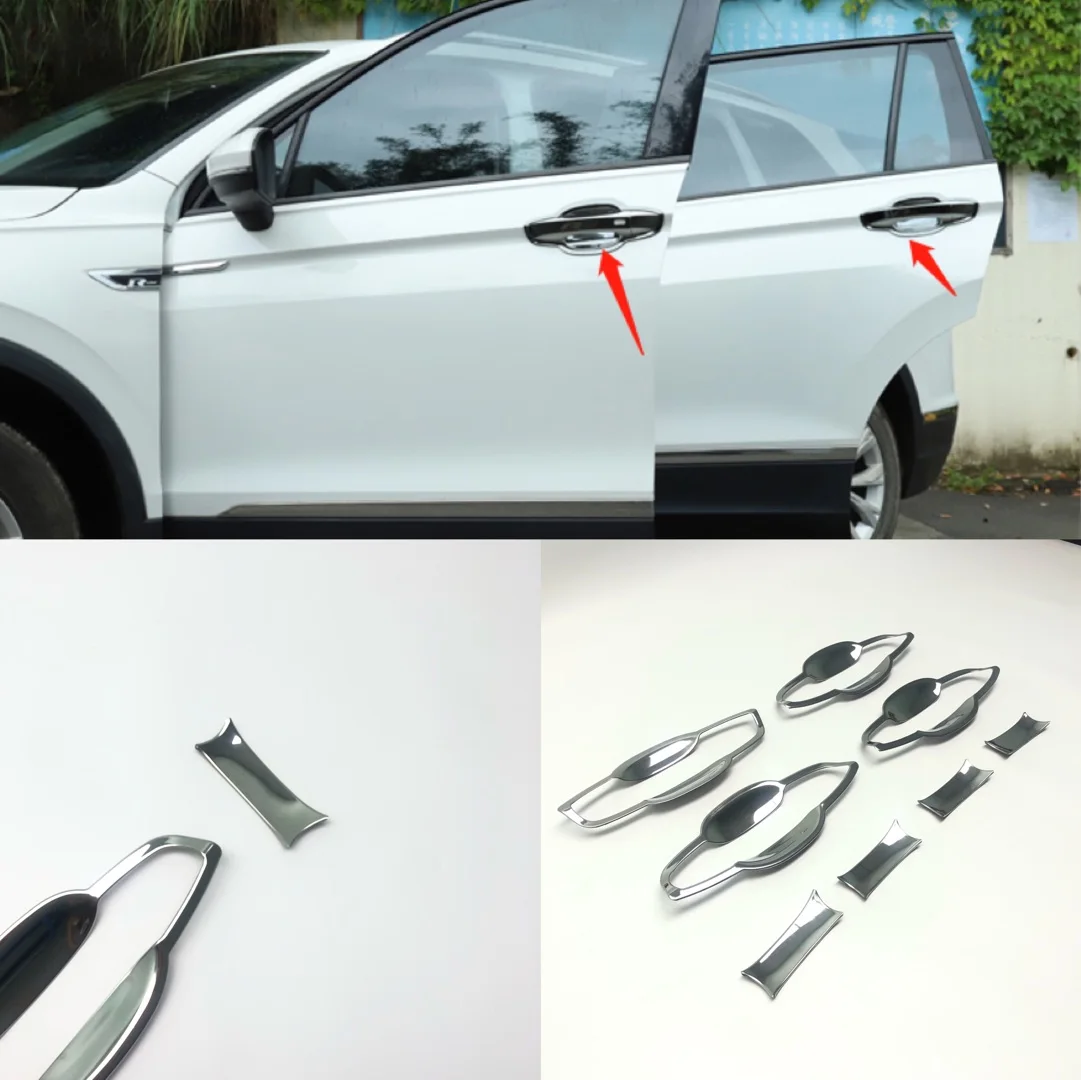 

Наружная крышка чаши дверной ручки для Volkswagen Tiguan MK2 2017 2018 2019, аксессуары для автомобиля из нержавеющей стали