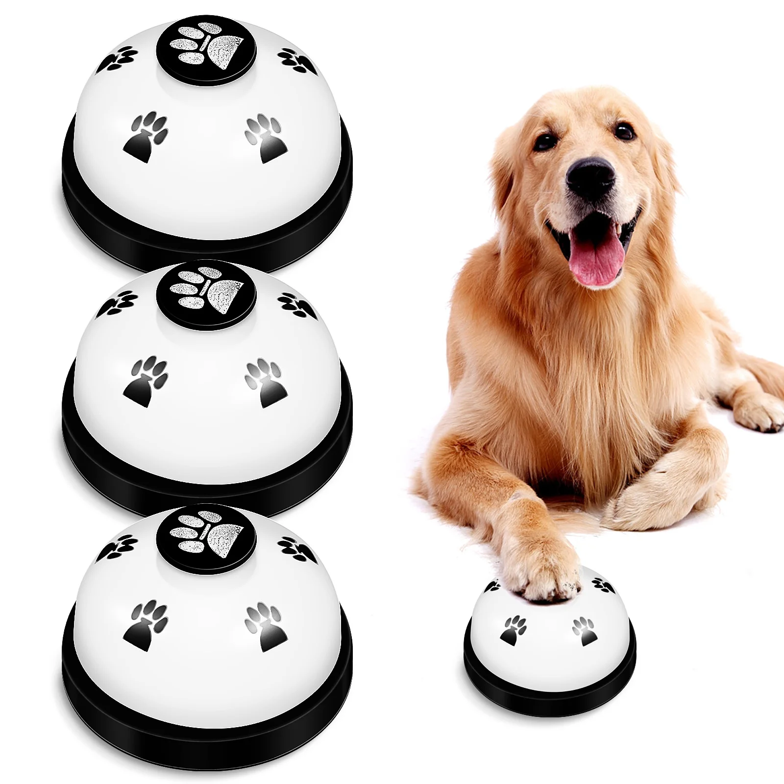 

Bell Dog Training Bells Potty Ring Pet Doorto Buttons Service Press Call Game Dinner Customer Catoutside Table Go Dogs Puppy