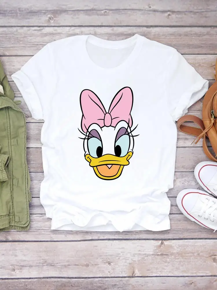 

Top Clothing Disney Clothes 90s Cute Trend Tee Mickey Mouse Women Female Printed Fashion Lady Cartoon Casual Graphic T-shirts