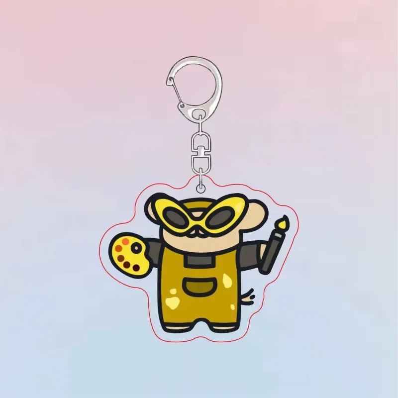 Фото Мультфильм MBTI Личность Malzis Line Puppy акриловый брелок аксессуары мультяшная сумка кулон брелок милый Шарм подарки друзьям №3