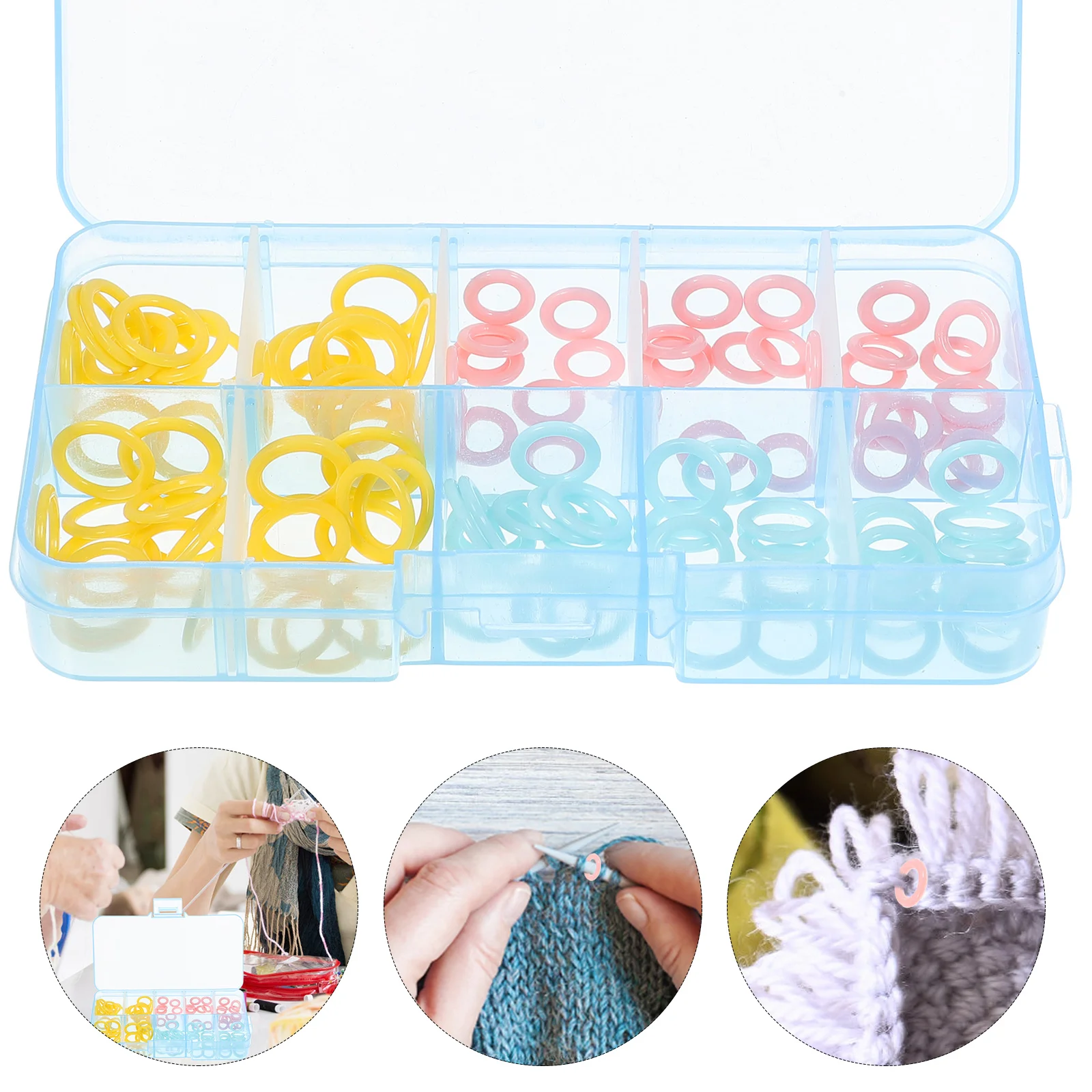 

120 Pcs Markers Markers For Knitting Round Crochet Marker Knitting Crochet Place Marker Knitting Colored Knit Marker