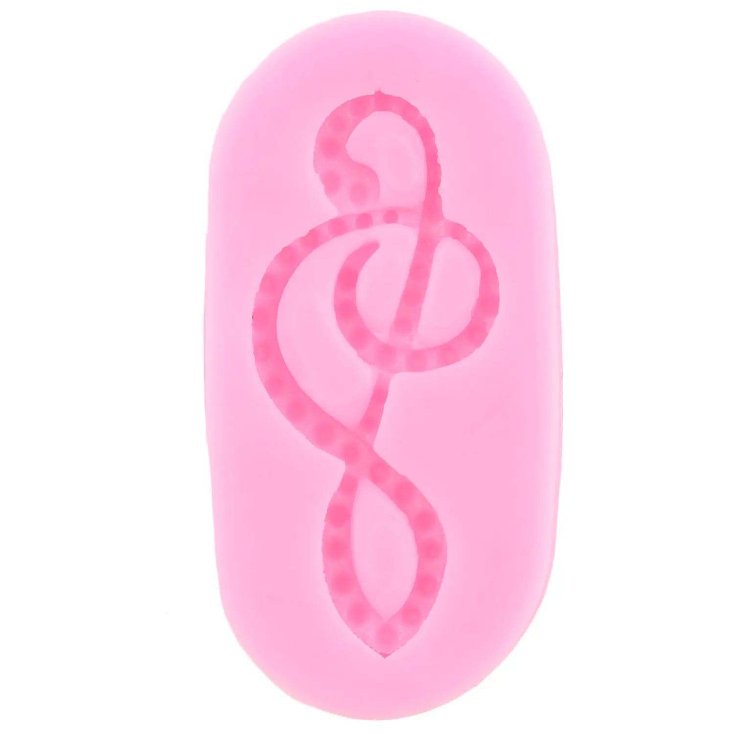 

Силиконовые формы Mujiang музыкальные ноты розового цвета