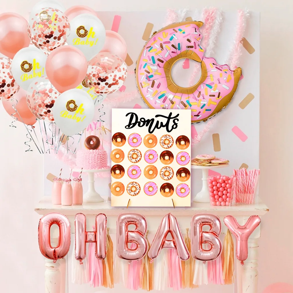 

Premium Donut Wall Stand,Reusable Donut Holder Board to Display 20 Donuts,Donut Grow Up Birthday Party Decoration Dessert Table