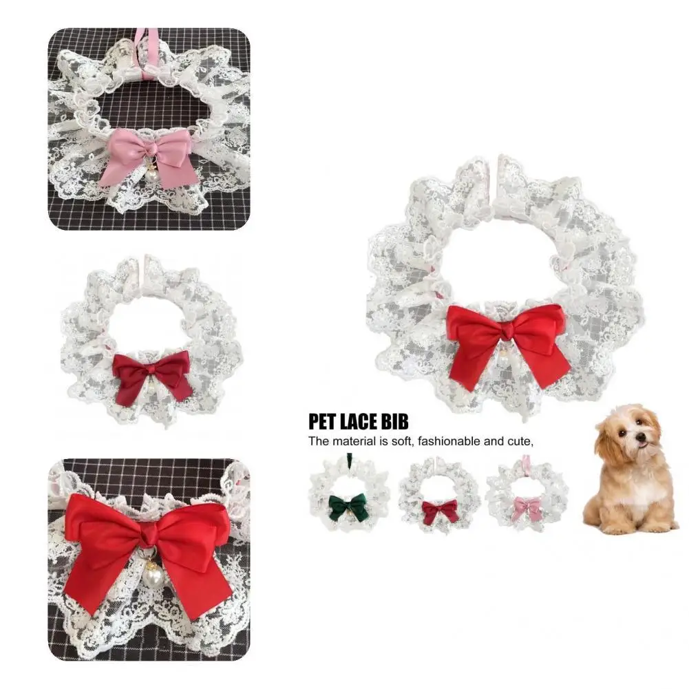 

Durable Pet Bib Multicolor Tear-Resistant Pet Collar Fashionable Jeweled Pet Collar