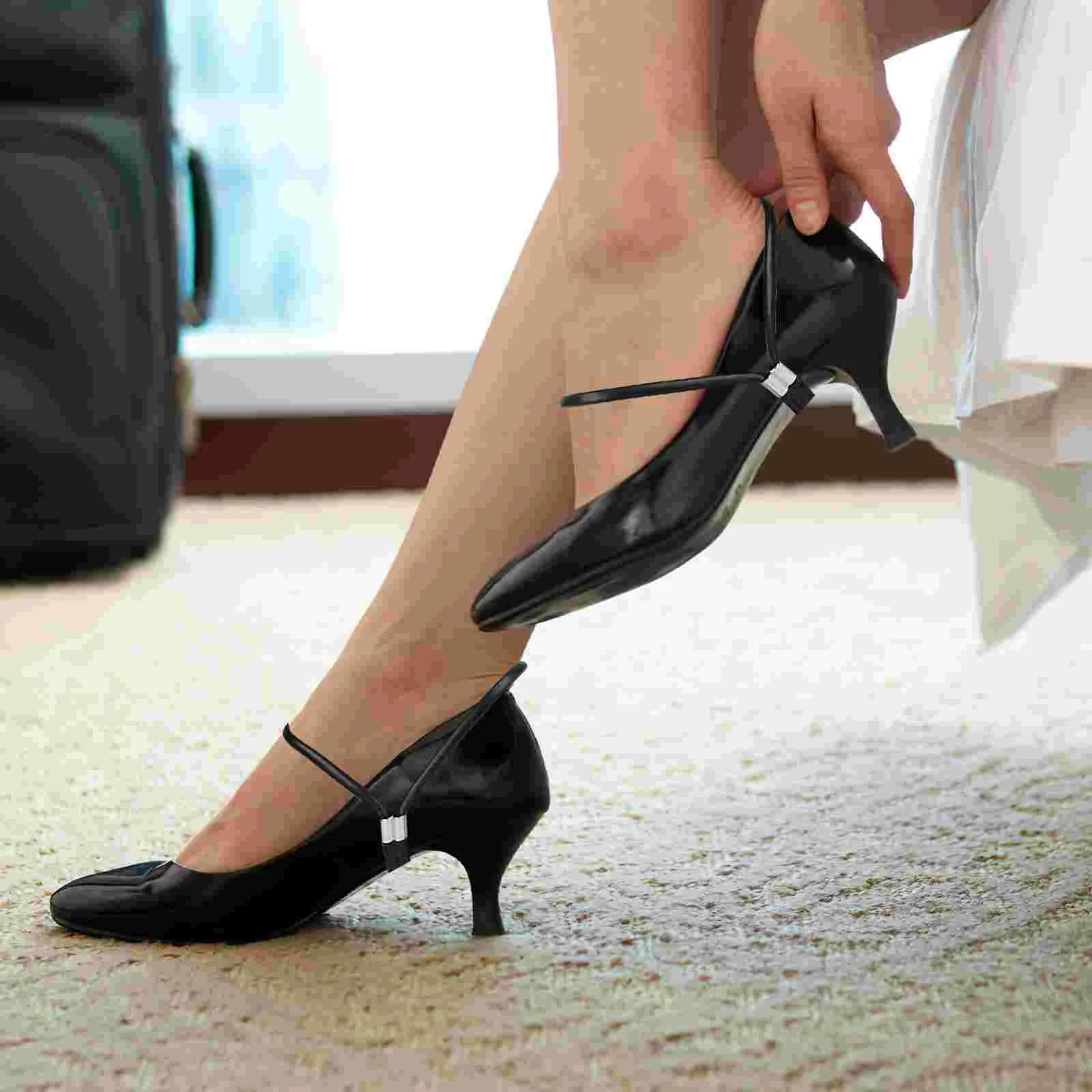 

High Heel Strap Womens Shoes Heels Straps Anti-loose Shoelaces Cushion Pu Miss Elastic Ankle