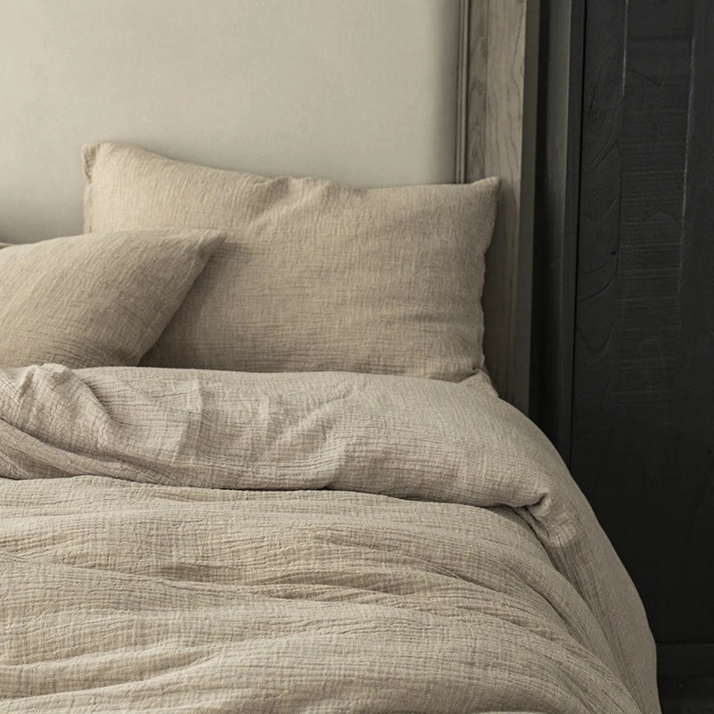 

Комплект постельного белья IvaRose HOME TEXTILE из хлопка и льна, белый, 4 шт.