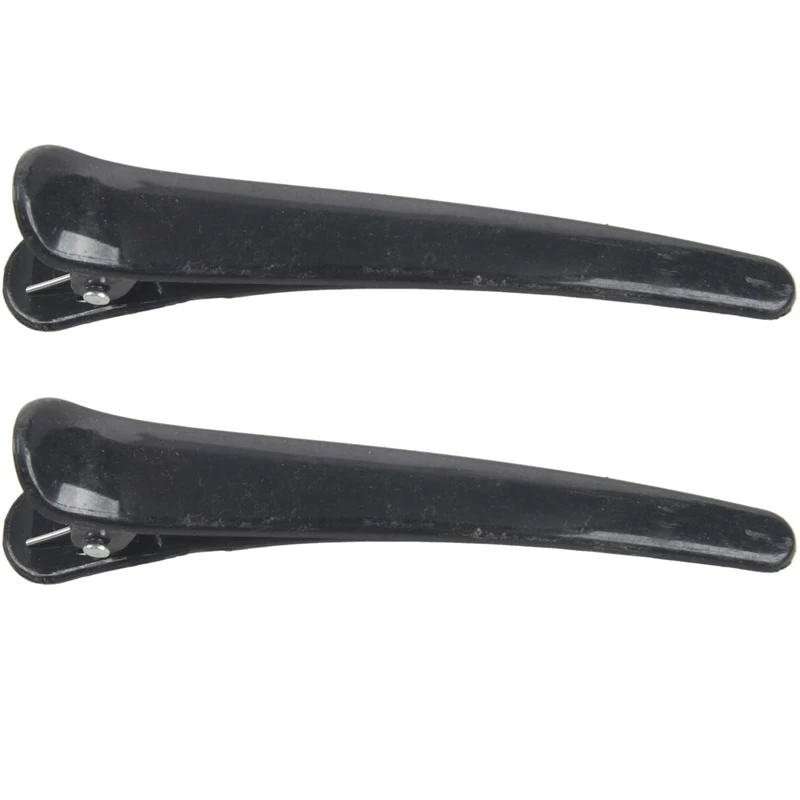 

20 Pcs Black Plastic Single Prong DIY Hairstyle Alligator Hair Clip 3.1 Inch Long