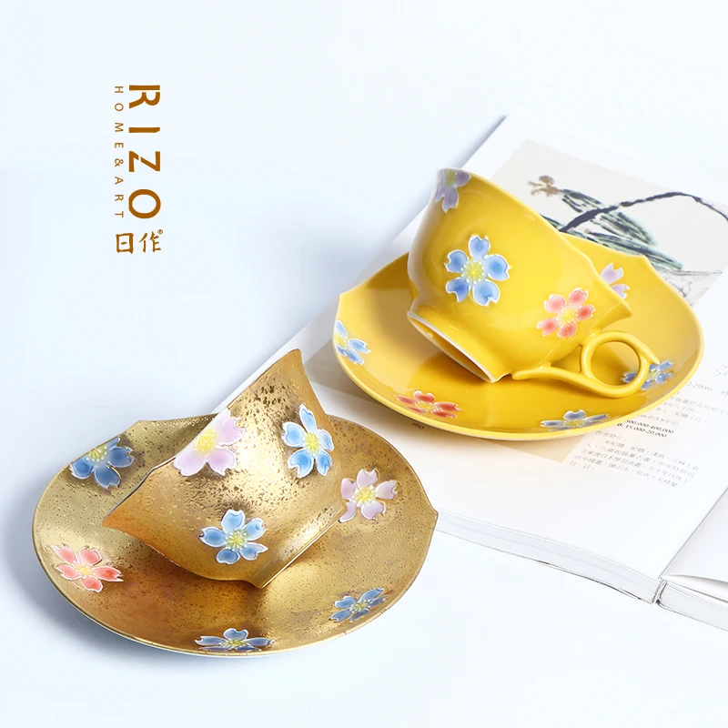 Керамика ручной работы расписанные вручную узоры Ral кофейные чашки тарелки для