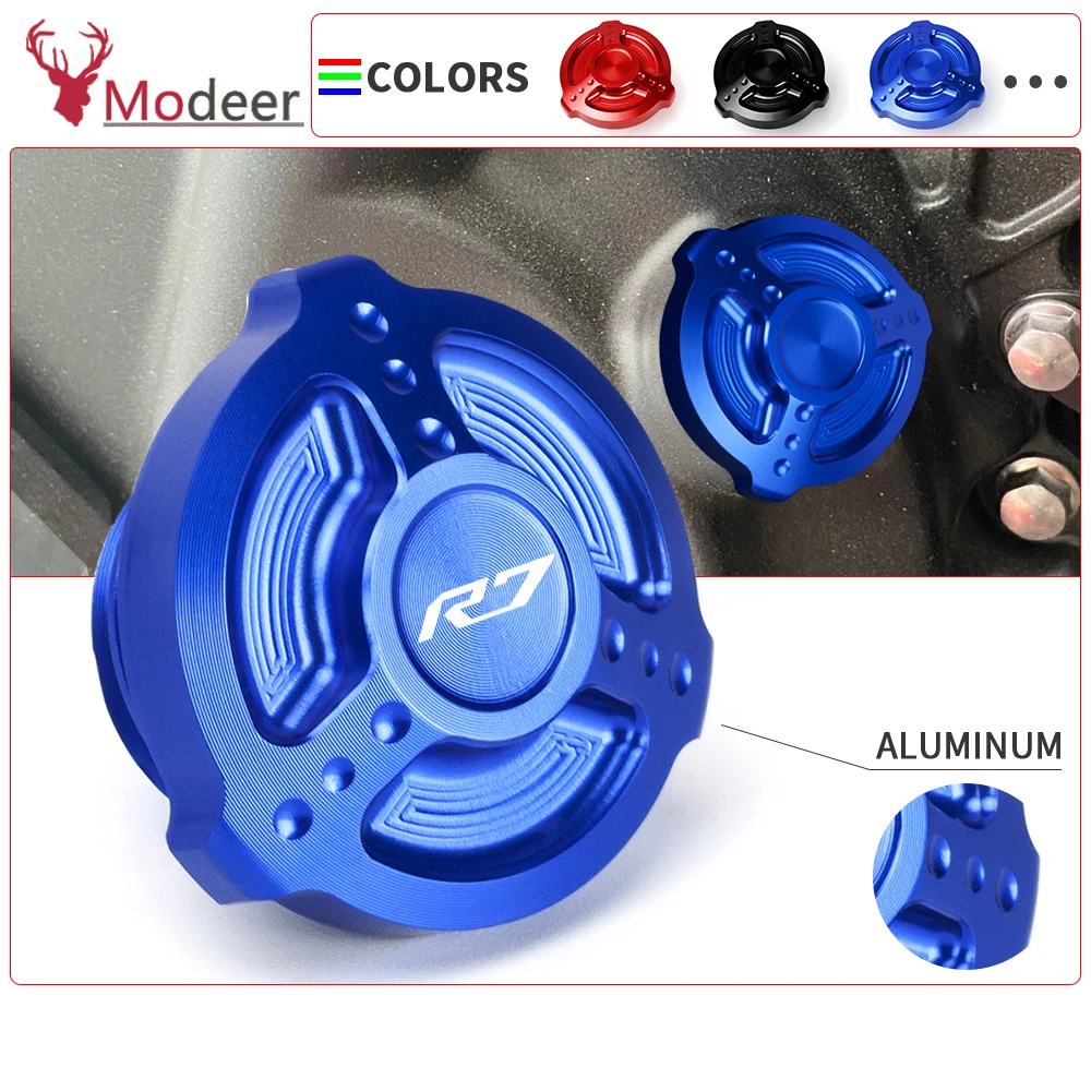 

R7 Motorcycle Accessories Engine Oil Drain Plug Sump Nut Cap Bolt Screw filler Decorative Cover For Yamaha YZF R1 R3 R6 R7 R25