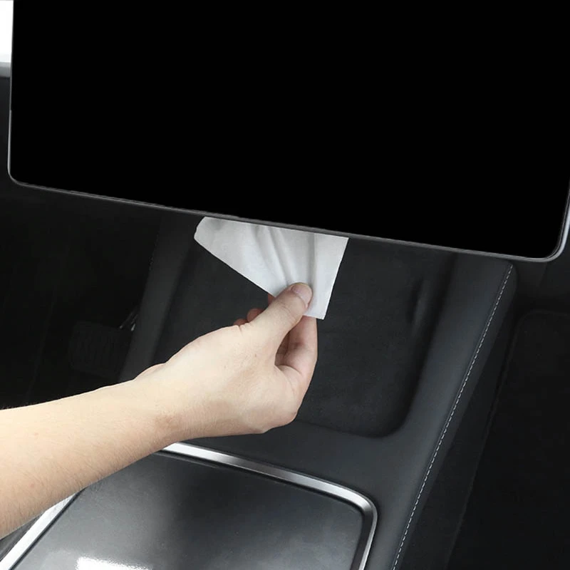 

For Tesla Model Y/3 2021-2022 Car Tissue Box Hidden Drawer Box Bag Hanging Modified Artifact Car Accessories Interior B