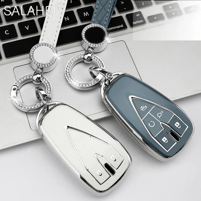 

Car Key Cases Cover Shell Fob For Changan CS35Plus CS55Plus CS75Plus 2019 2020 3 4 5 Buttons Protection Interior Accessories
